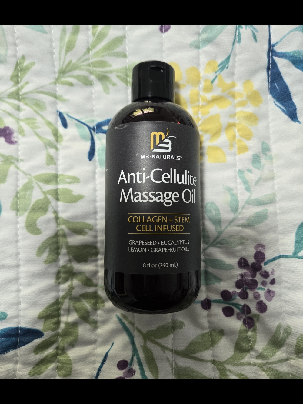 M3 Naturals Anti-Cellulite Massage Oil – 8 oz (240 mL) – NEW & SEALED